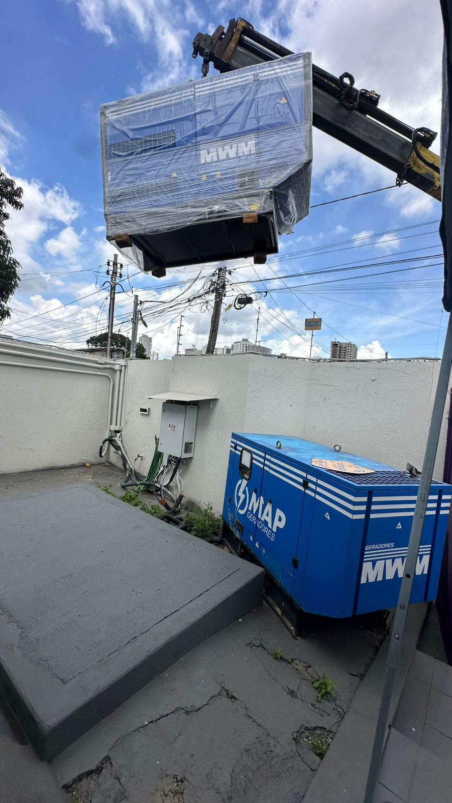 Serviço técnico realizado pela MAP Geradores